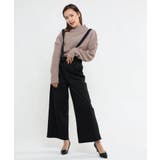 BLACK | サロペット パンツ レディース | aimoha 