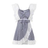 Jasmine Grandiflorumフリルギンガムチェックスイムウェア 水着 | aimoha  | 詳細画像8 