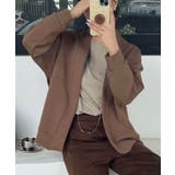 ブラウン | 【DECADE CLASSIC】ロングスリーブオープンカーディガン | DECADECLASSIC