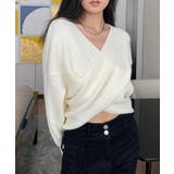 ホワイト | 【Jasmine】2WAYニットプルオーバー Jasmine Grandiflo… | aimoha 