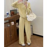 イエロー | シンプルカジュアルスウェットパンツ | aimoha