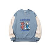 ライトブルー | HOOK -original- キャラクタープリント クルーネックスウェット | HOOK