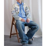 HOOK -original- 幾何学模様ポロ襟ニットカーディガン | HOOK | 詳細画像15