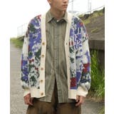 HOOK -original- 抽象模様 部分シャギーニットカーディガン | HOOK | 詳細画像41 
