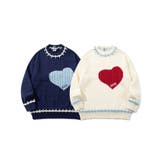 HOOK -original- ハートジャカードニットプルオーバー | HOOK | 詳細画像1 