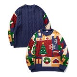 HOOK -original- 厚手パッチワーククリスマスニットプルオーバー | HOOK | 詳細画像2 
