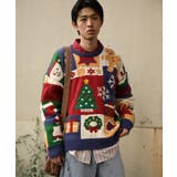 HOOK -original- 厚手パッチワーククリスマスニットプルオーバー | HOOK | 詳細画像4 