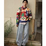 HOOK -original- 厚手パッチワーククリスマスニットプルオーバー | HOOK | 詳細画像9 