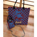 ブルー | HOOK original ポップマーガレット総柄ミニショルダーバッグ | HOOK