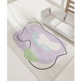 10 | 【韓国風モダンデザイン】アートラグマット ( 120×160) | aimoha 