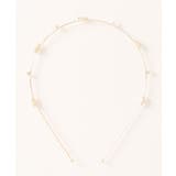 パールとゴールドの華奢カチューシャ 韓国ファッション ハイウエスト | aimoha | 詳細画像5