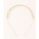 パールとゴールドの華奢カチューシャ 韓国ファッション ハイウエスト | aimoha | 詳細画像6