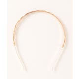 パールとゴールドの華奢カチューシャ 韓国ファッション ハイウエスト | aimoha | 詳細画像8