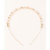 パールとゴールドの華奢カチューシャ 韓国ファッション ハイウエスト | aimoha | 詳細画像9