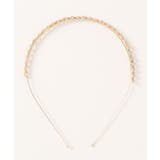 パールとゴールドの華奢カチューシャ 韓国ファッション ハイウエスト | aimoha | 詳細画像11