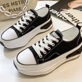 再入荷無し厚底キャンバススニーカー 韓国ファッション セクシー | aimoha | 詳細画像1