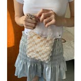 クリア | ビーズデザインミニバッグ / ハンドメイドパーティーバッグ | HOOK