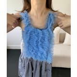 ブルー | チュールフリルキャミバッグ | HOOK