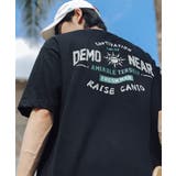 ブラック | HOOK アメカジロゴプリント半袖tシャツ カジュアル | HOOK