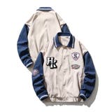 ベージュ | HOOK original アメカジワッペン付きコーチジャケット | HOOK