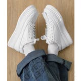 ホワイト | シンプルきれいめ個性派厚底スニーカー | aimoha men