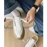 シンプルきれいめ個性派厚底スニーカー | aimoha men | 詳細画像10