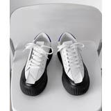 シンプルきれいめ個性派厚底スニーカー | aimoha men | 詳細画像16