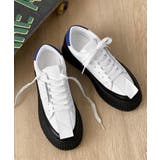 シンプルきれいめ個性派厚底スニーカー | aimoha men | 詳細画像18