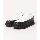 シンプルきれいめ個性派厚底スニーカー | aimoha men | 詳細画像1