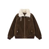 チョコ | フェイクムートンジップアップジャケット | HOOK