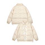 ライトベージュ | 【HOOK】for girls リボン付き中綿ジャケット【AW】 | HOOK