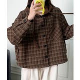 チェック柄フーディシャツ | aimoha  | 詳細画像5 