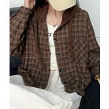 チェック柄フーディシャツ | aimoha  | 詳細画像6 