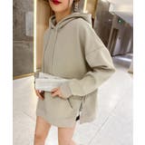 グリーン | サイドスリットパーカー | aimoha 