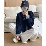フェイクレイヤード袖口裏起毛スウェット【AW】 | aimoha | 詳細画像8