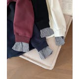 フェイクレイヤード袖口裏起毛スウェット【AW】 | aimoha | 詳細画像11