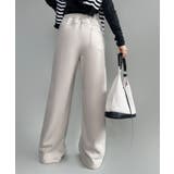 裏起毛ワイドレッグスウェットパンツ【AW】 | aimoha  | 詳細画像15 