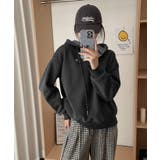 裏起毛ヘンリーネックプルオーバーパーカー【AW】 | aimoha  | 詳細画像5 