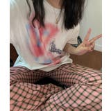 チェック柄セミフレアスラックス フルレングスパンツ インナー | aimoha | 詳細画像17