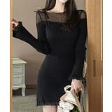 シアーニットミニワンピース Jasmine Grandiflorum | aimoha  | 詳細画像5 