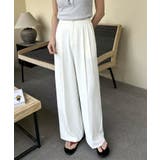 ストレート タック ワイドパンツ | aimoha | 詳細画像5