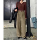 ストレート ダブルタック ワイドパンツ | aimoha | 詳細画像12