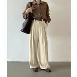 ストレート ダブルタック ワイドパンツ | aimoha | 詳細画像10