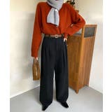 ストレート ダブルタック ワイドパンツ | aimoha | 詳細画像5