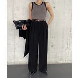 ストレート ダブルタック ワイドパンツ | aimoha | 詳細画像4