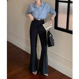 センタープレス セミフレアスラックス | aimoha  | 詳細画像5 