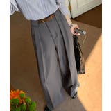 【BANICO】ダブルタック ストレート スラックス | aimoha  | 詳細画像2 