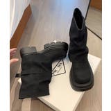 ルーズフレアカバーフィットブーツ | aimoha  | 詳細画像4 