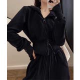 ショート丈ジップパーカー&イージーパンツ セットアップ | aimoha | 詳細画像4