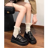 ブラック | 厚底ローファー | aimoha 